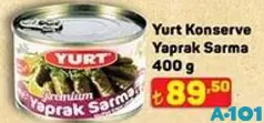 YURT KONSERVE YAPRAK SARMA 400 G indirimli fiyat YURT KONSERVE YAPRAK SARMA 400 G fiyat ve kampanya bilgisi